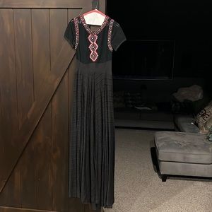 Rare Free People- Stunning and Unique Dress - missing 3 silver discs - Size XS